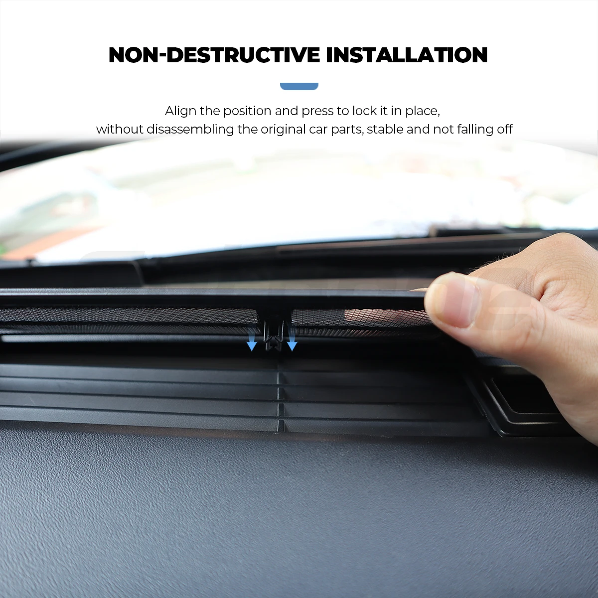 Futhope 2 قطعة غطاء حماية لمدخل الهواء لطراز تسلا الجديد Y Juniper إطلاق مكافحة الحشرات المضادة للحشف شبكة تكييف الهواء الأمامية