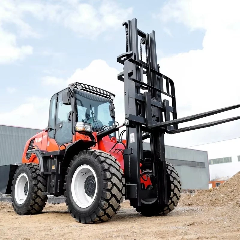 VOTE China 4x4 Drive Forklift off Road Four Wheel All Terrain Forklift 3Ton Truck Handling Equipment Applicable Home Farm
