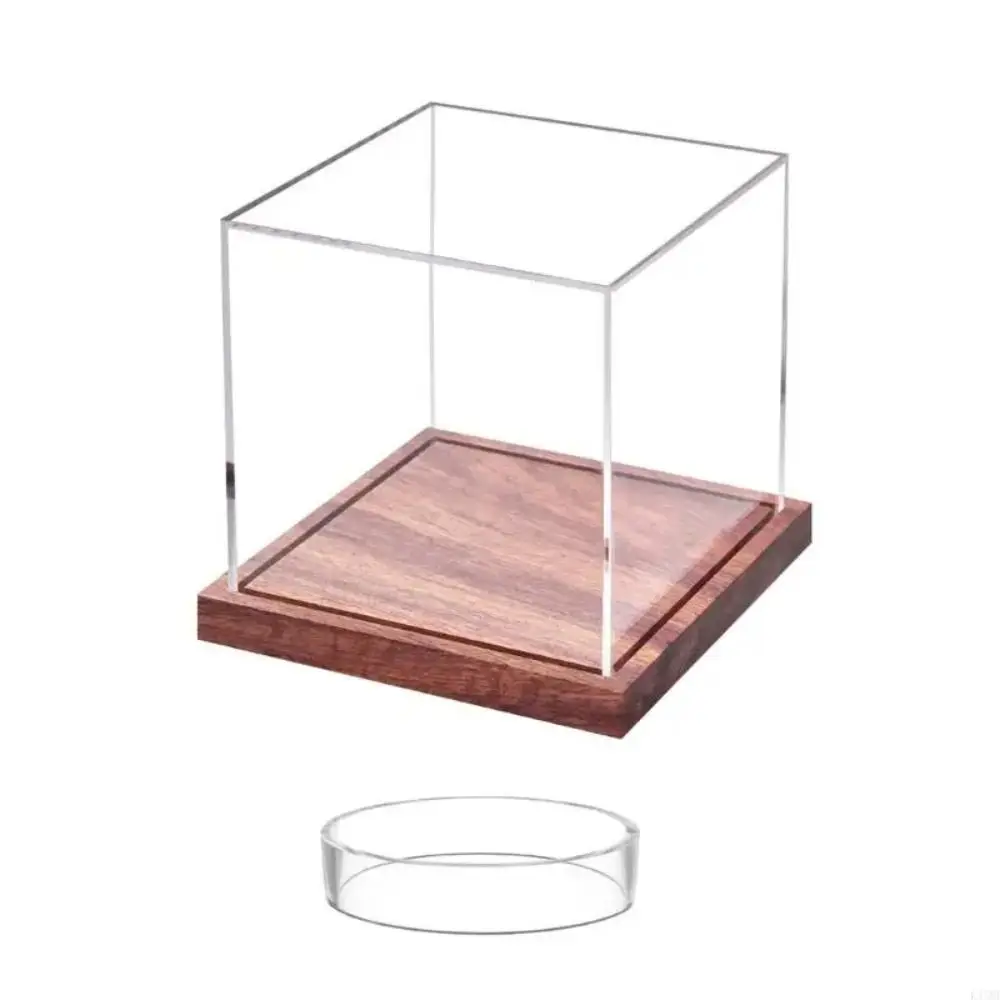 Quality Acrylic Baseball Display Case With Base Transparent Baseball Box Scratch Resistant Dustproof Baseball Holder