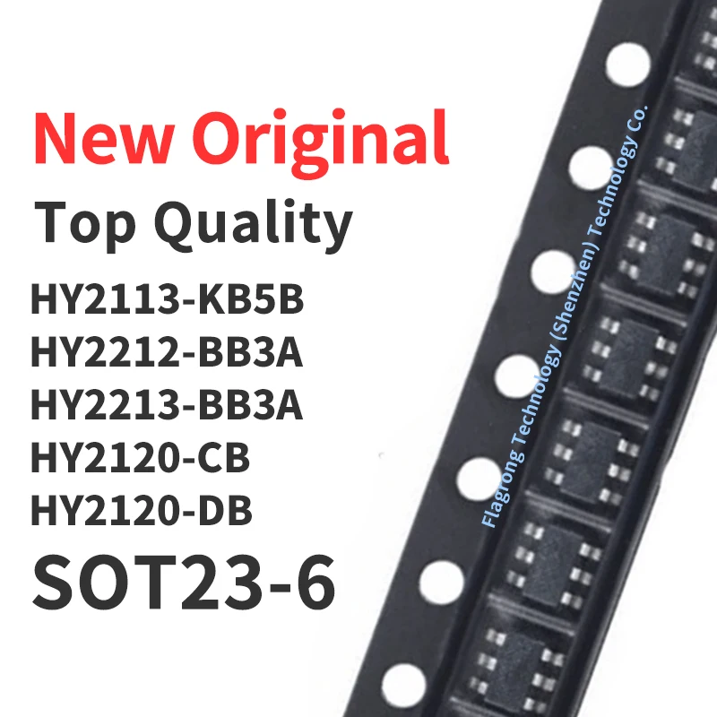 100 Pieces HY2113-KB5B HY2212-BB3A HY2213-BB3A HY2120-CB HY2120-DB SOT23-6 Chip IC New Original