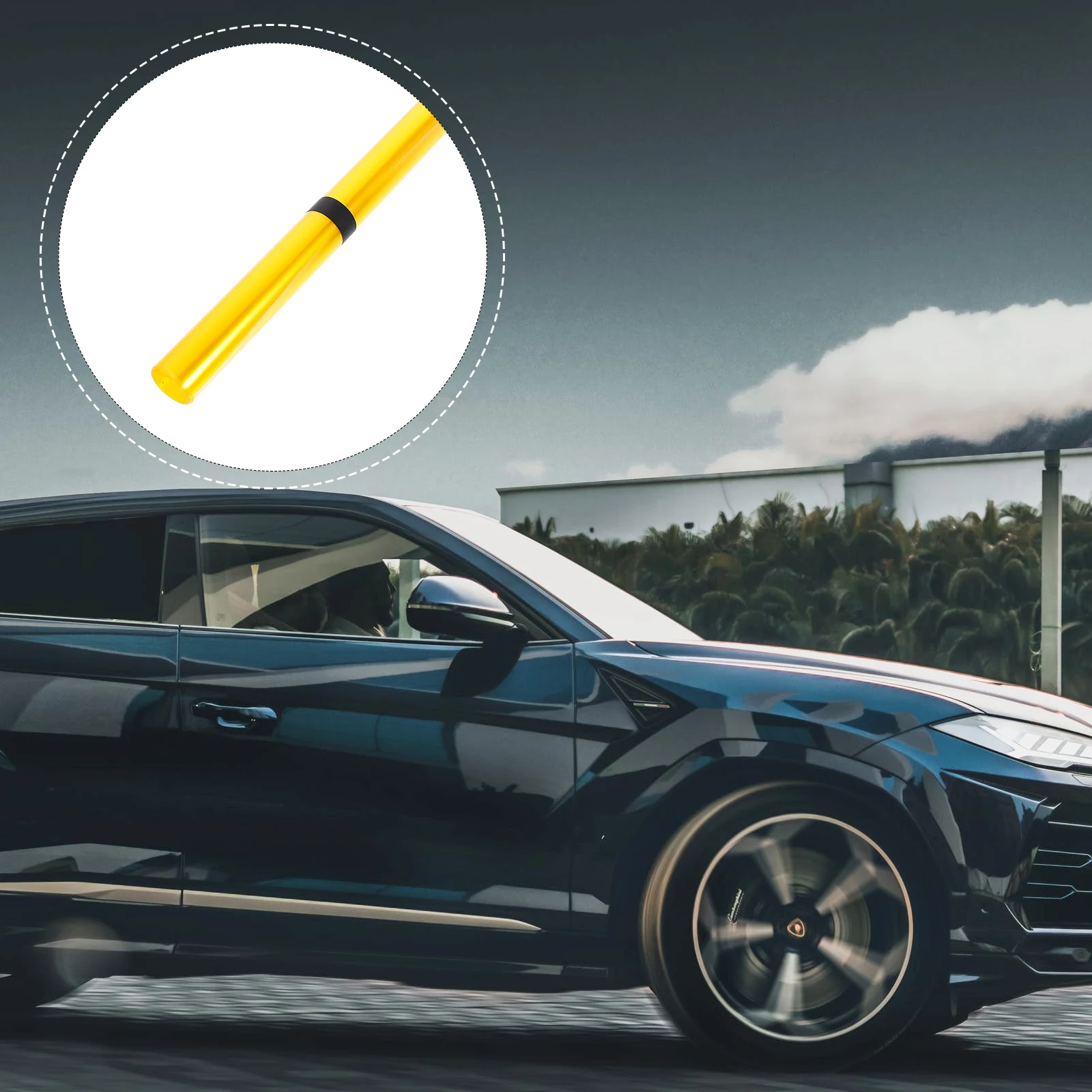 

Yellow Car Headlight Tint Film 30x120cm Waterproof Stretchable Vinyl Protective Film Self-Adhesive for Fog Lights Turn Signals