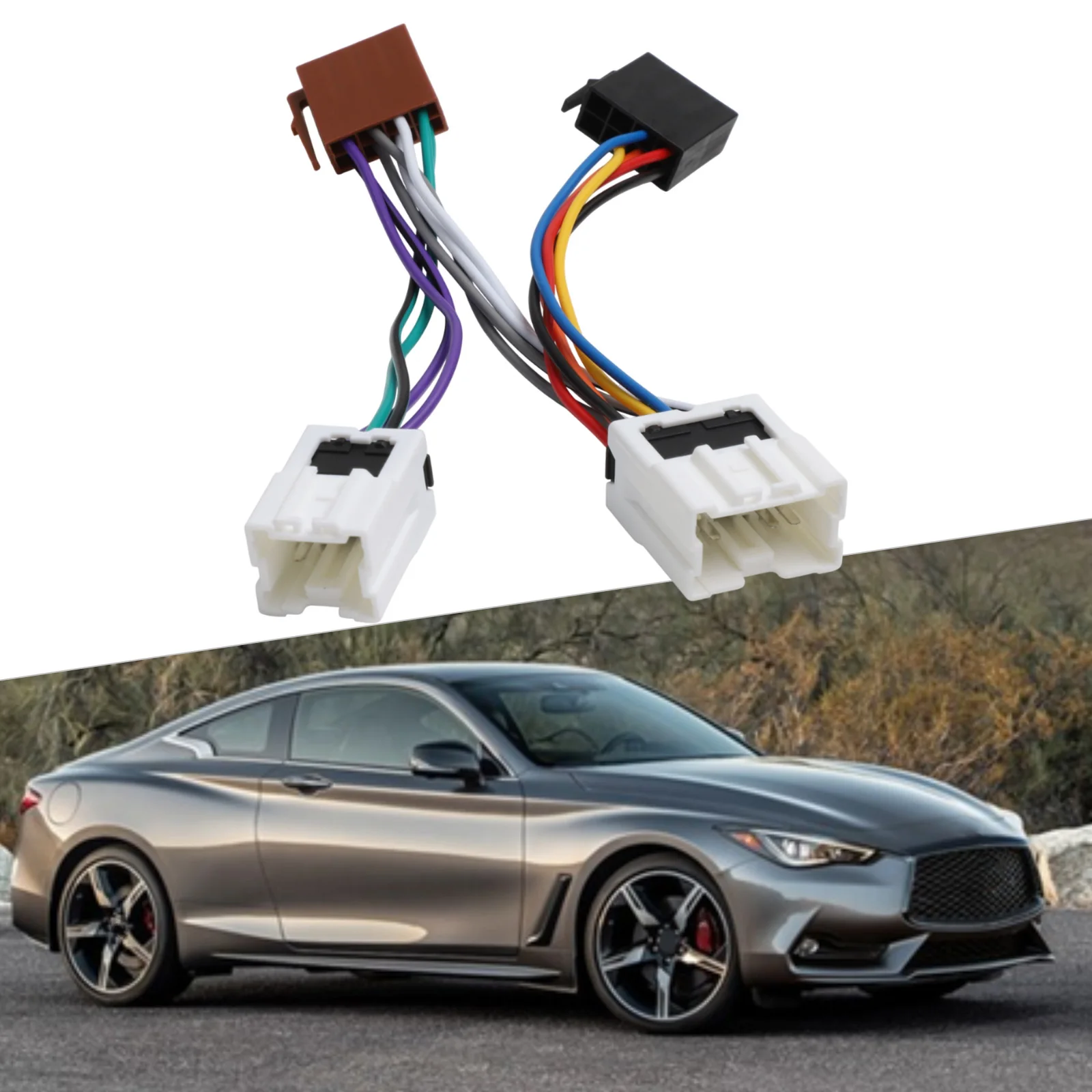 

Стереоустановка Адаптер стерео радио Жгут Iso Черный Белый 12 В Напряжение ABS Материал ПК Быстрая установка