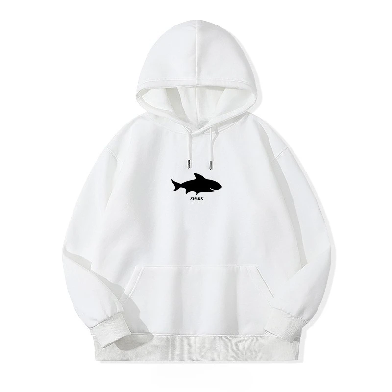 

The 2025 autumn/winter new shark-printed hoodie is a fashionable and casual top for both men and women