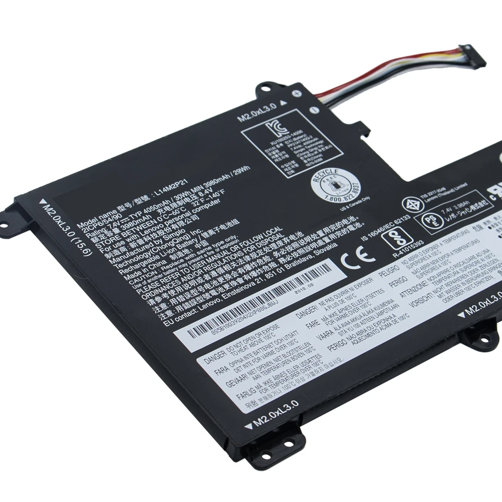 L14M2P21 Laptop Battery For Lenovo S41-70AM 75 35 B50 IdeaPad 300S Yoga 500-151BD 510S-14ISK 15ISK 330S-14IKB 330S-14AST 330S-14