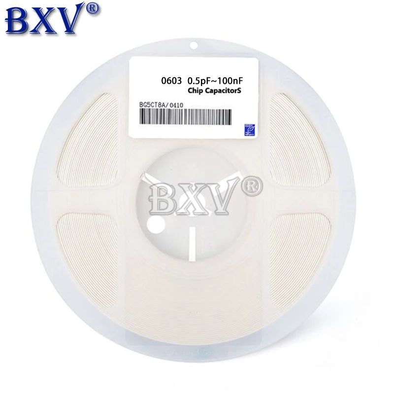 

1reel 4000PCS 0603 50V SMD Thick Film Chip Multilayer Ceramic Capacitor 0.5pF-22uF 10NF 100NF 1UF 2.2UF 4.7UF 10UF 1PF