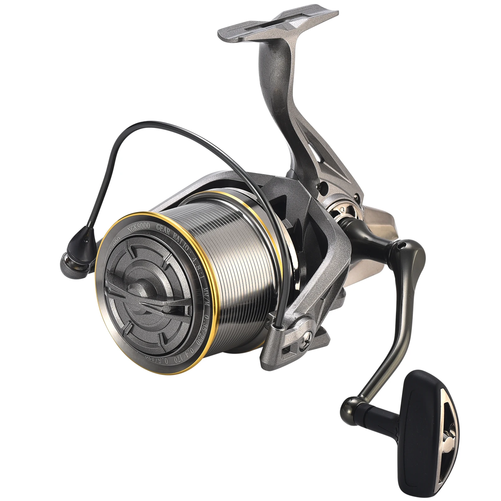 17+1BB Fishing Spinning Reel Gear Ratio 4.8:1 with Interchangeable Left Right Handle Stainless Steel Ball Bearings Fishing Reel