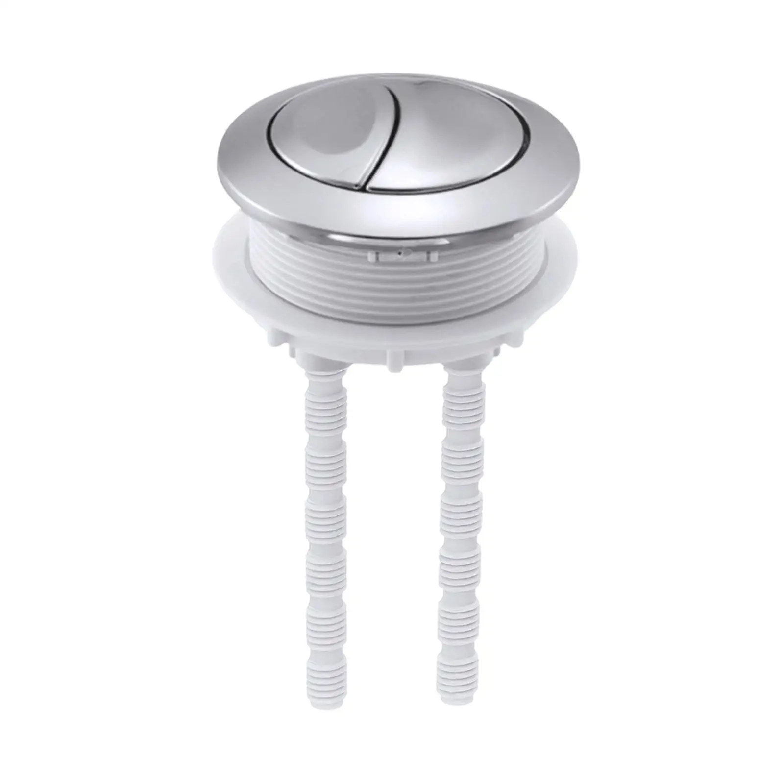 Double Push Toilet Flushing Button 60mm Toilet Water Tank Button Directly Replace Parts for Hotel, Bathroom, Household, Restroom