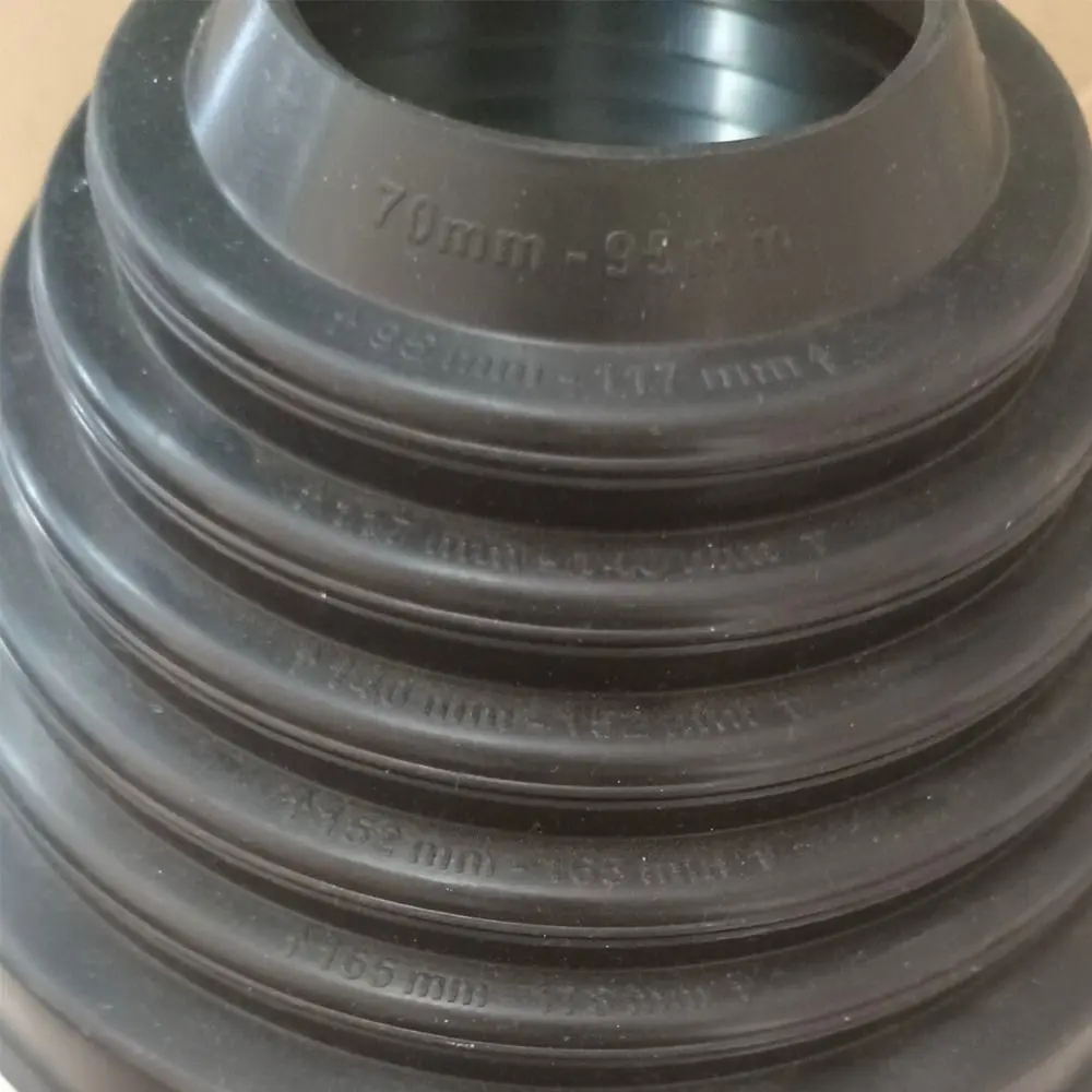 Silicone Roof Pipe Boot High Temperature Waterproof Vent Pipe Cover Flexible Silicone Pipe Boot