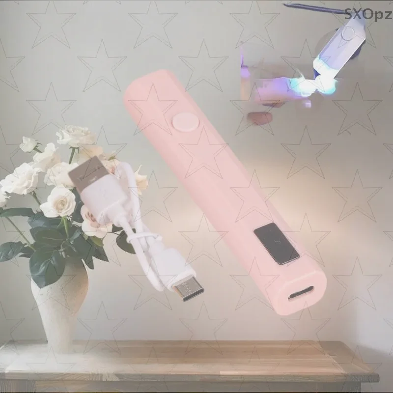 Zestaw szybkoschnących lamp LED UV do paznokci z wyświetlaczem czasu, mini ręczny długopis