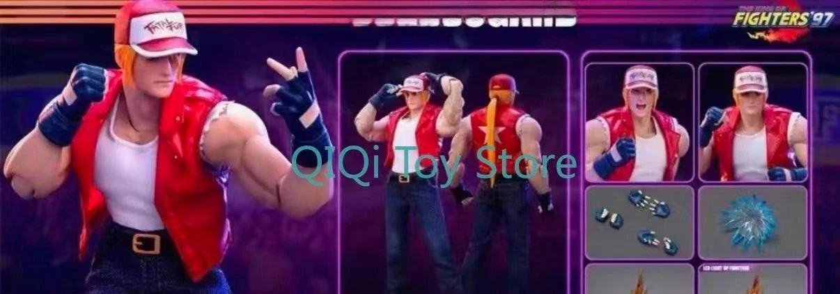In Stock Swallowing Time SNK Genuine Boxing King 97 Terry Bogard 1/12 Movable Doll Handicraft Model