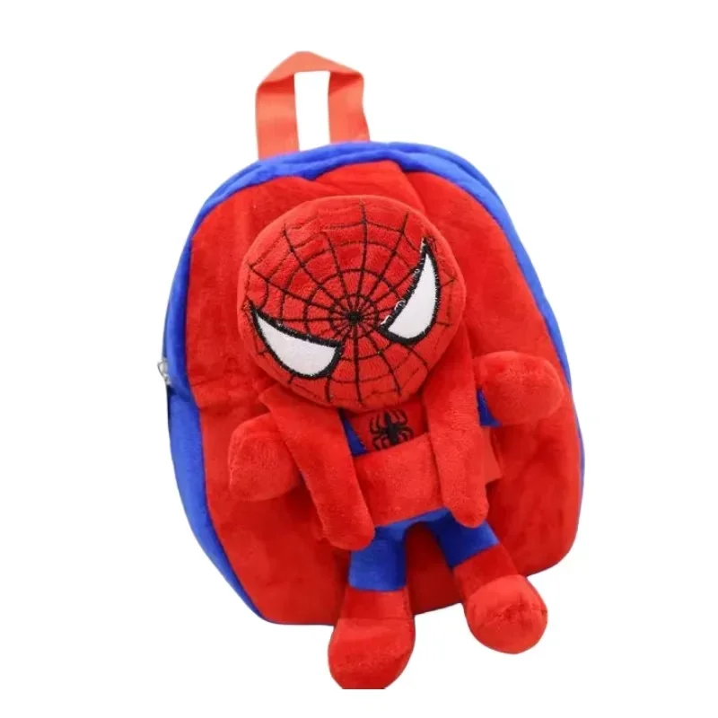 Dessin animé Anime super-héros Cosplay série peluches Captain America Spider Man poupée sac à dos enfants loisirs mignon sac à dos cadeau de vacances