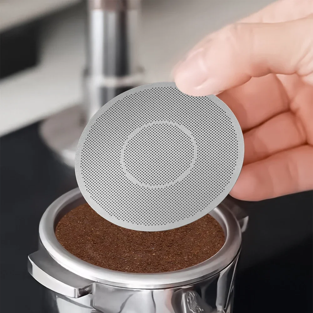 Coffee Brewing Screen Espresso Puck Screen Office Coffee Food-grade 304 Stainless Steel Maintains Brewing Head Integrity