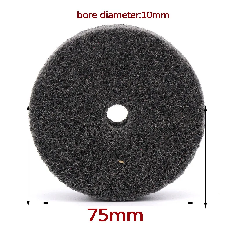 1PCS 75*20*10MM Nylon Fiber Polishing Wheel Abrasive Tools Grinding Head Non Woven Polishing Wheel For Desktop Grinder