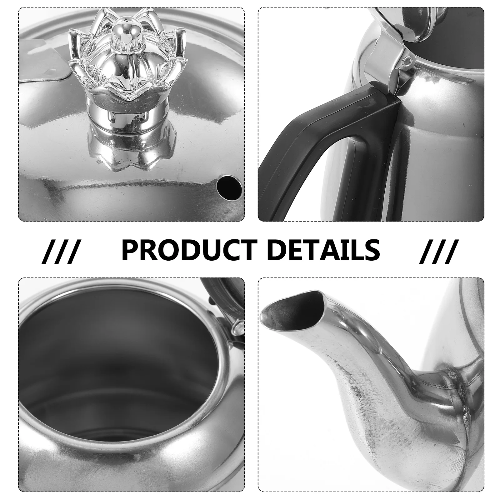 

Anti-Scald Handle Stainless Steel Water Heat Resistant Boiling Pot For Home Use Universal Tea Kettle Gas Stove Induction Cooker