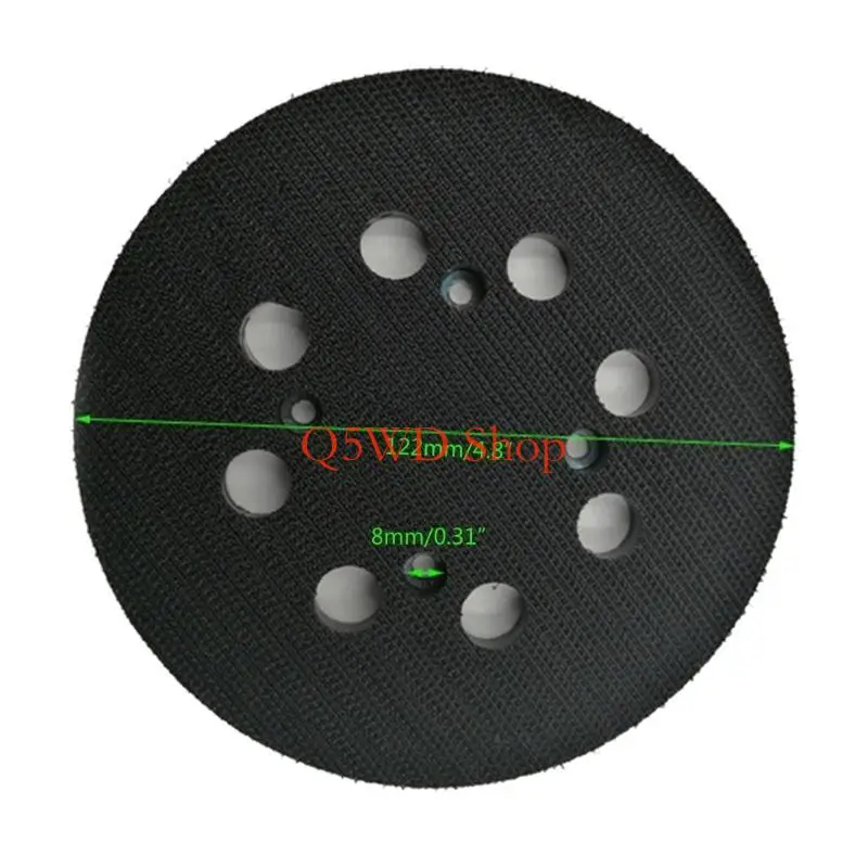 Q5WD SANDING DISC PAD 5 125mm 8 ثقوب منصة الصنفرة المدارية مناسبة لـ DWE642