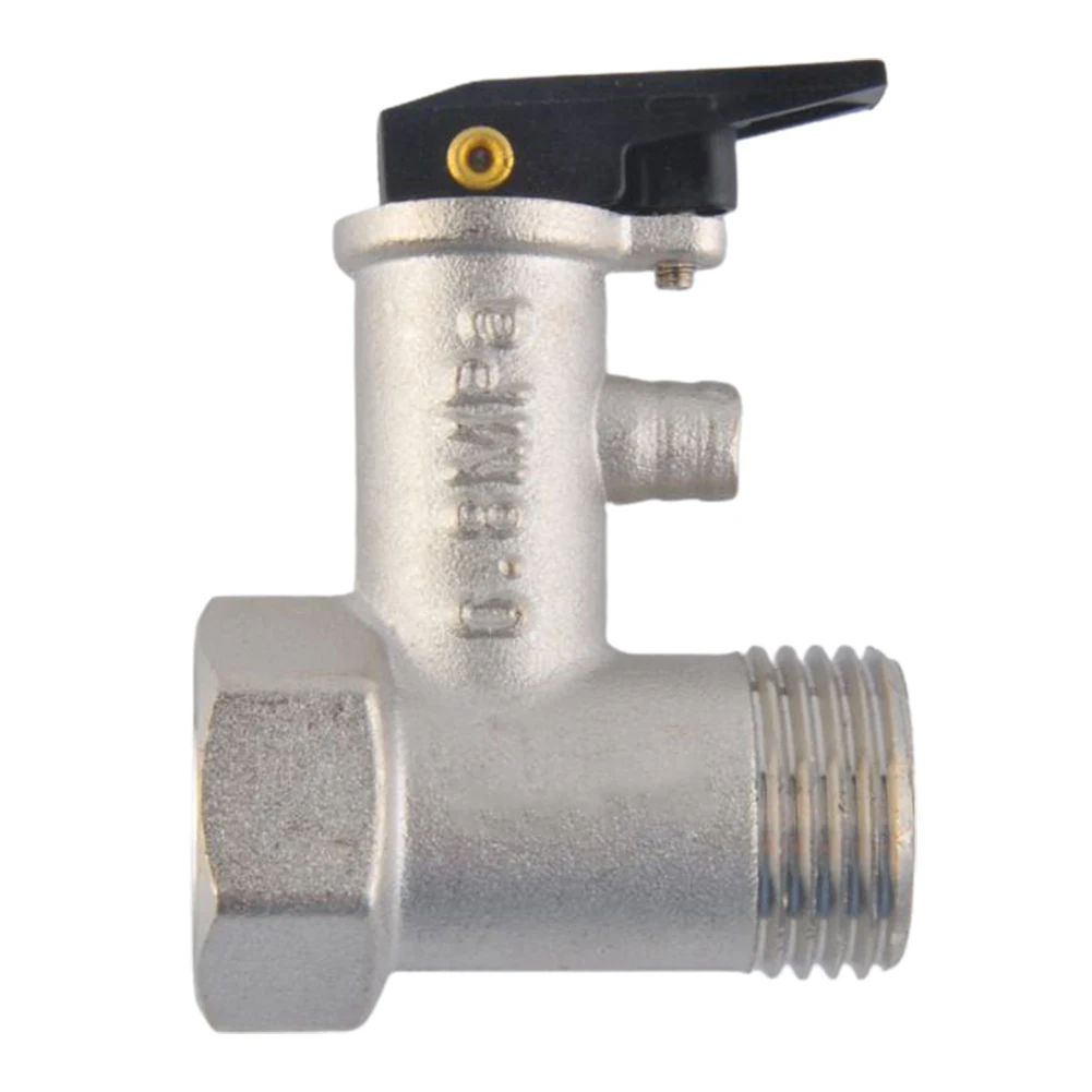 Electric Water Heater Safety Valve 1/2inch(DN15) Brass Adjustable Pressure Reducing Spring Relief Valve For Water Heaters System