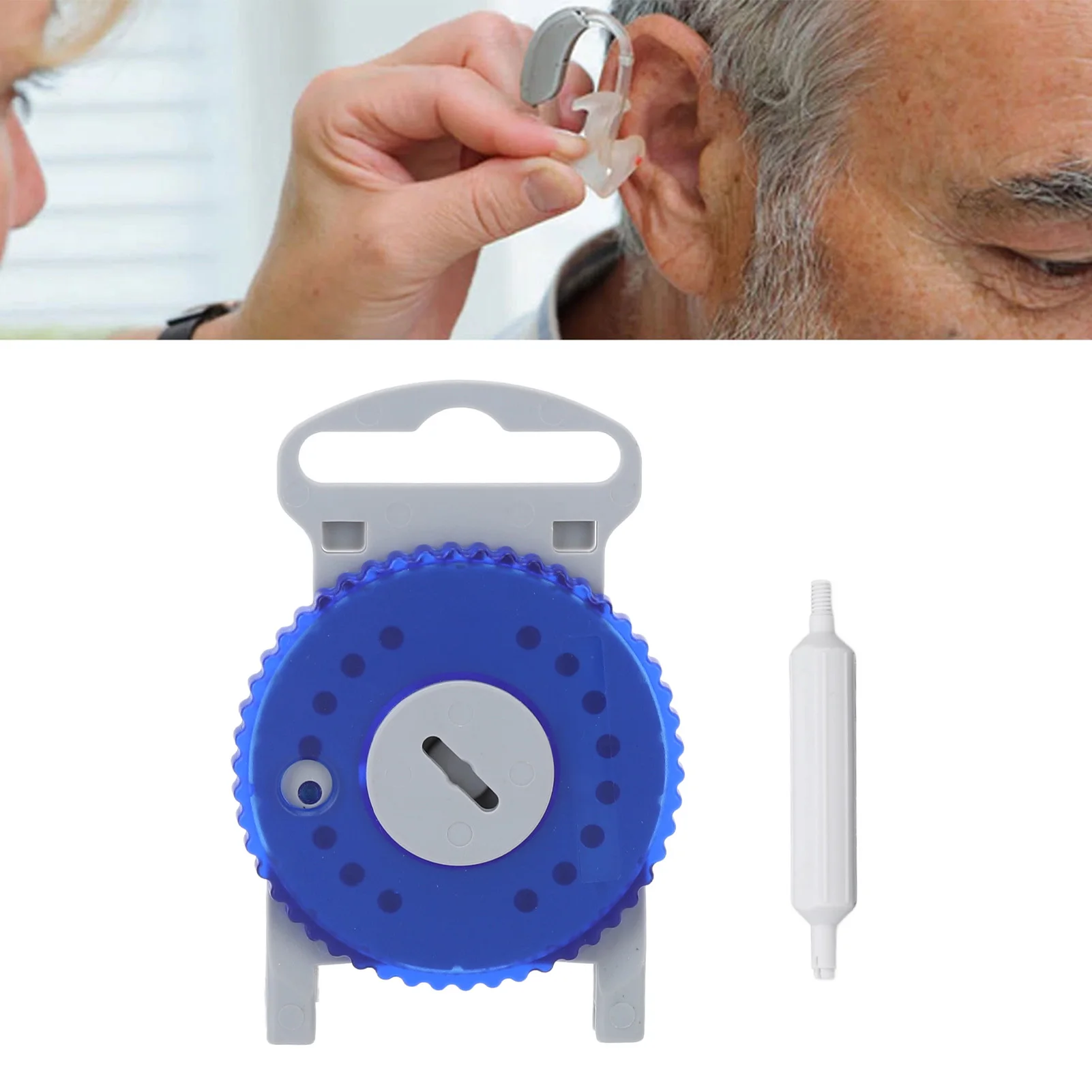 

HF4 Hearing Aid Filter Waterproof Oil Proof Prevent Blocking Hearing Aid Earwax Guard Blue
