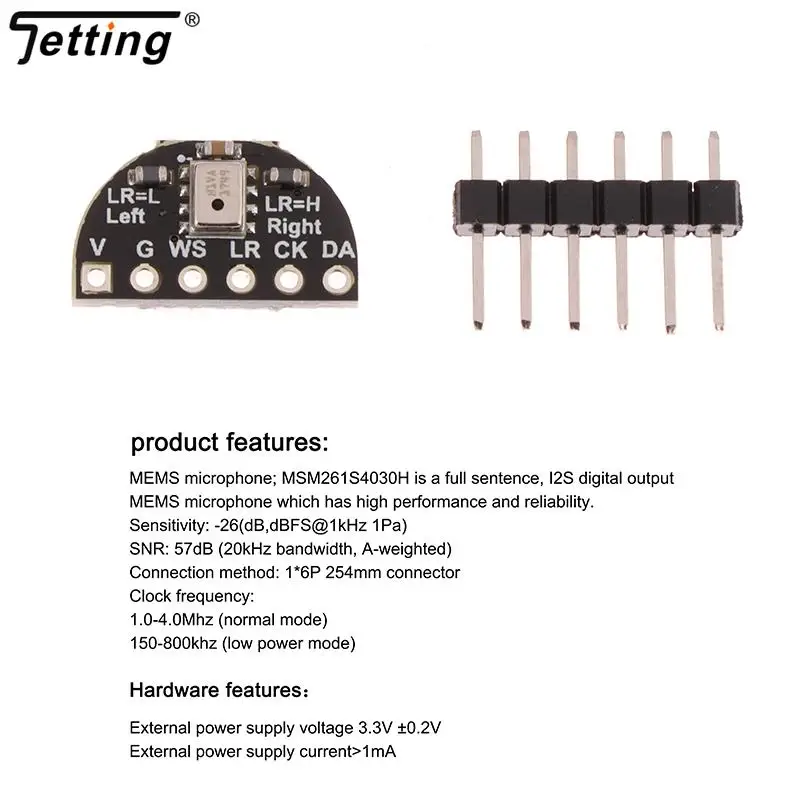 New Sipeed High Sensitivity I2S Interface Single Microphone Module High Sensitivity Digital Silicon Wheat