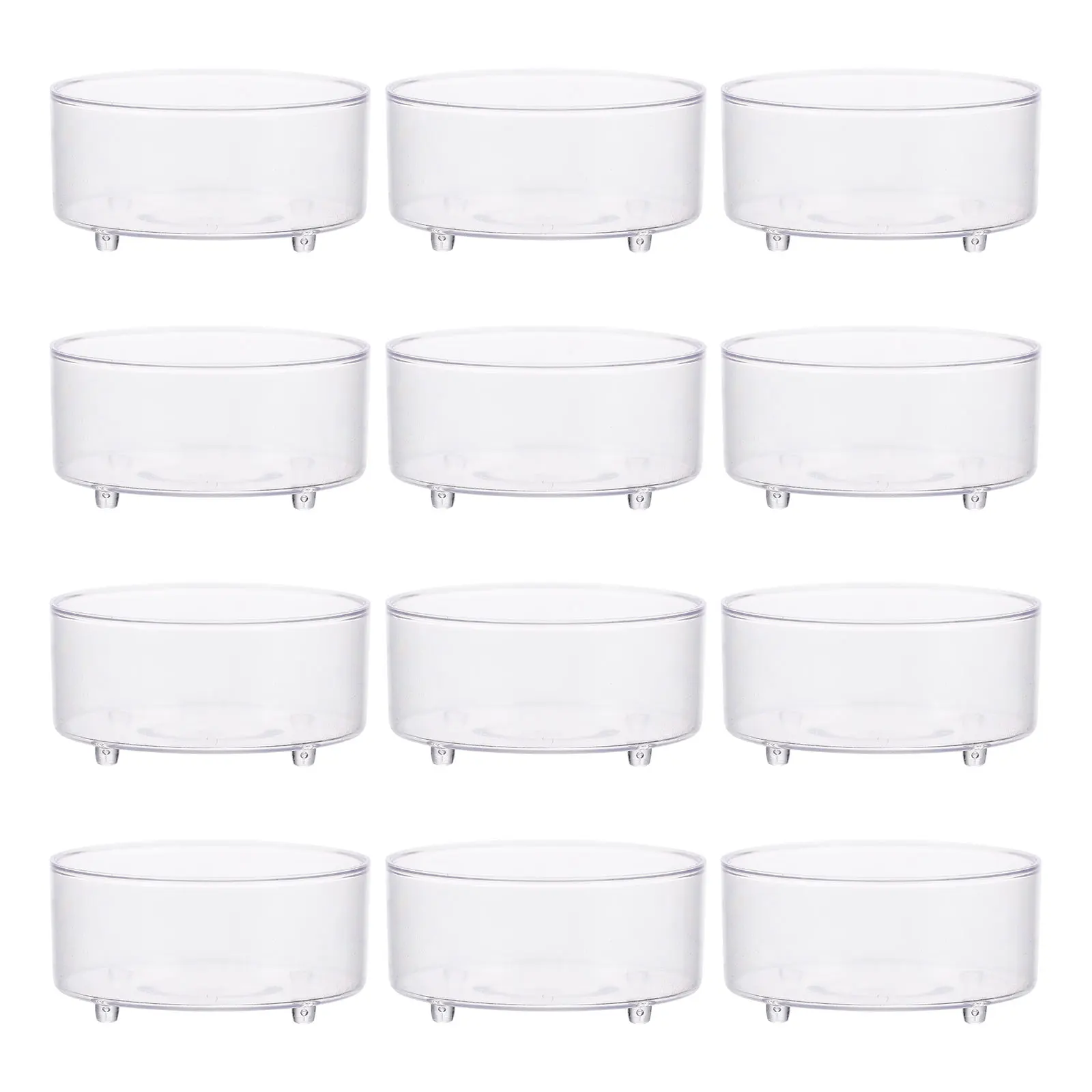 

30 Pcs Reptile Bowls Small Acrylic Cups for Snakes Geckos Lizards Spiders Dishes Feeding Accessories Pet Supplies