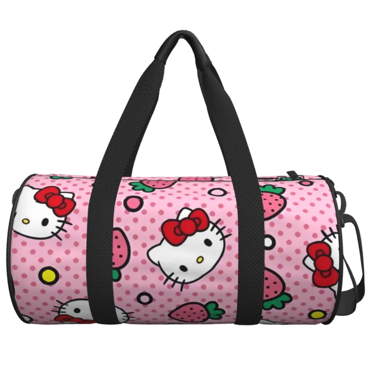 

Hello Kitty Kawaii Cartoon Travel Bag Fashion Gym Bag Men's Pattern Large Capacity Novelty Sports Fitness BagsOutdoor Handbags