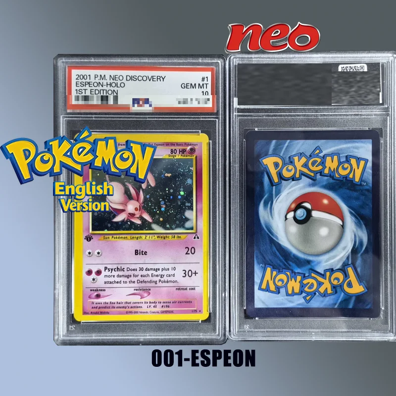 

Набор для самостоятельной сборки (DIY) английских карт Pokemon Neo Discovery 2001 # Коллекционная карта Espeon-Holo 1St Edition 1 1/75