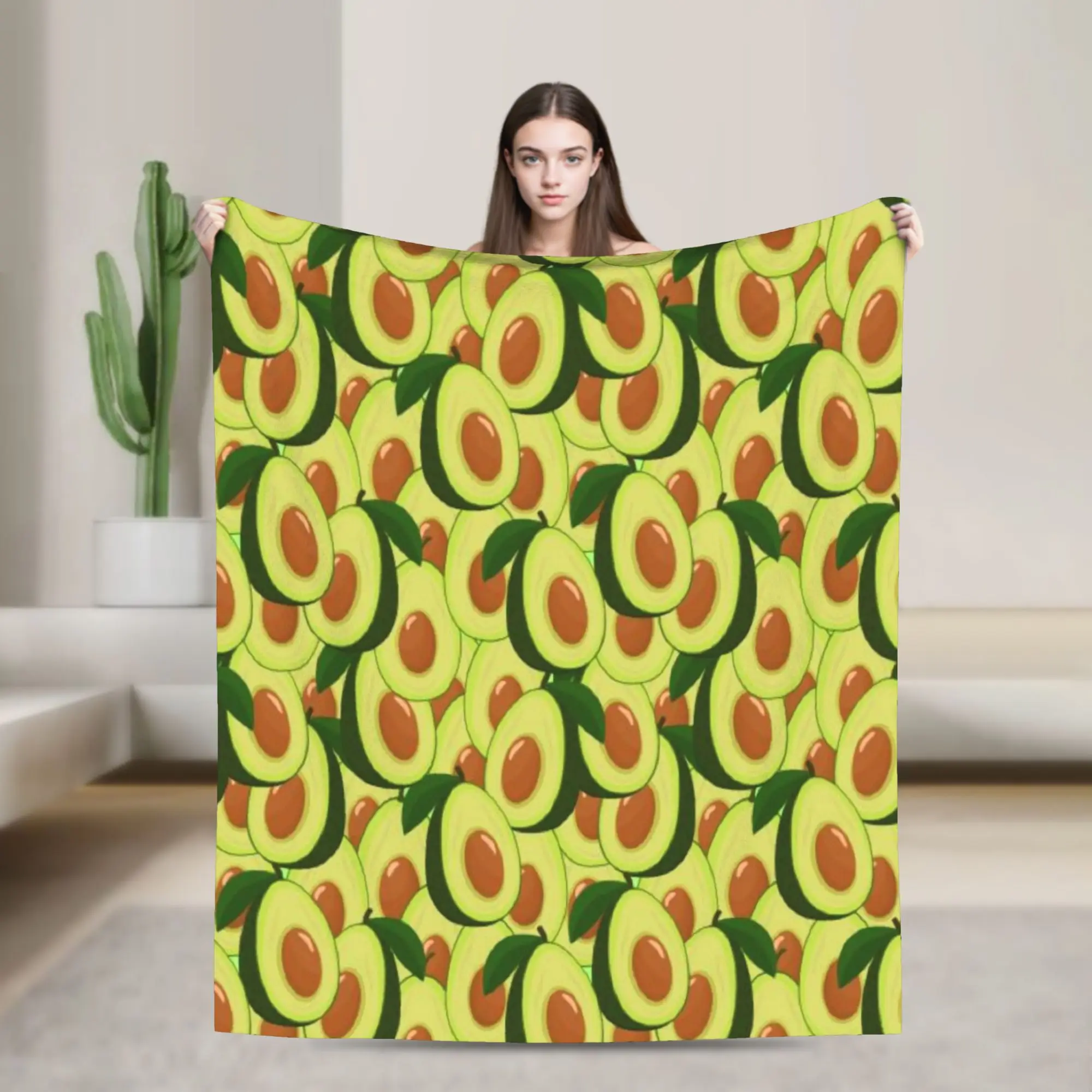 Cute Fruit Vegetable Flannel Blanket Winter  Soft Throw Blanket for Child Home Decor Funny Bedspread Sofa Bed Cover