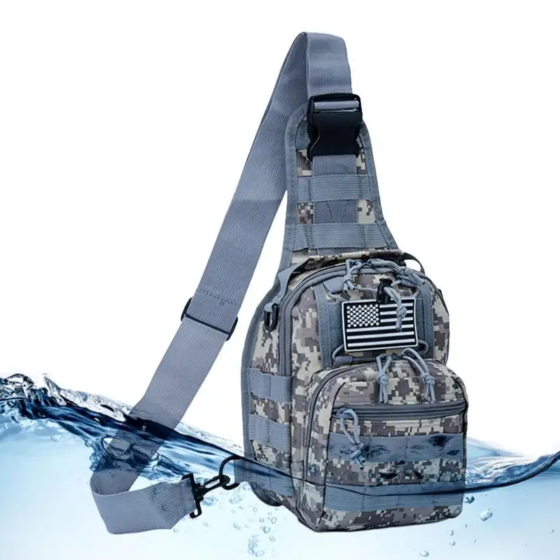 Crossbody Shoulder Backpack Shoulder Sling Bag With Crossbody Strap 10L Waterproof Camouflage Bag Made Of 900D Oxford Cloth