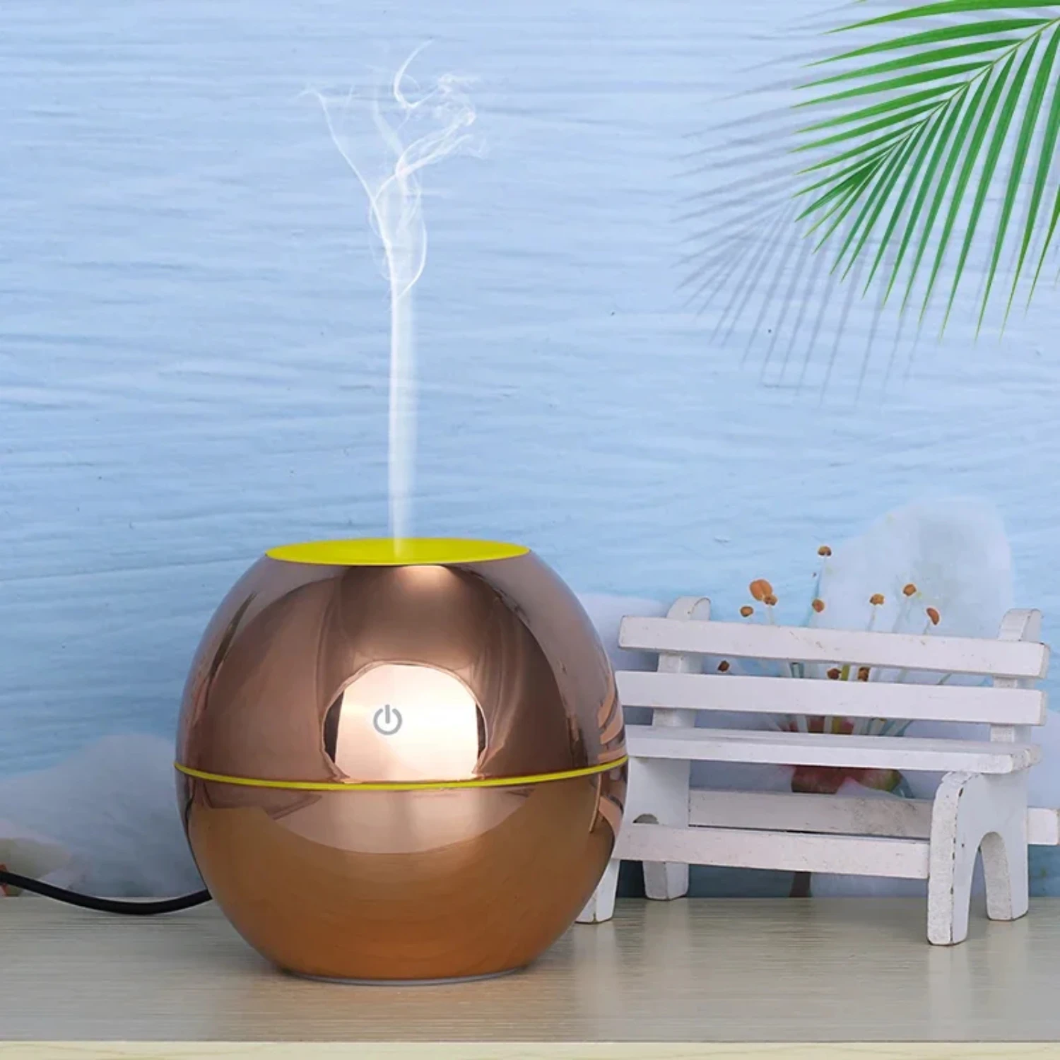 

Diffuser Oil Aromatherapy usb Air Humidifier Ultrasonic Mini USB Air Diffuser Office 7 Color Light