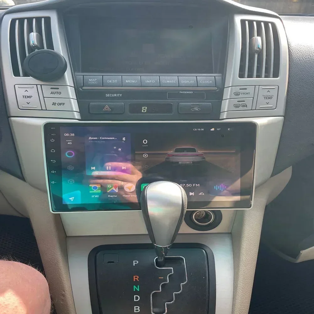 2 Din Android 13 Автомобильный стерео радио DVD GPS Мультимедийный видеоплеер 5G WiFi DSP Carplay для Lexus RX300 RX330 RX350 RX400H 2004+