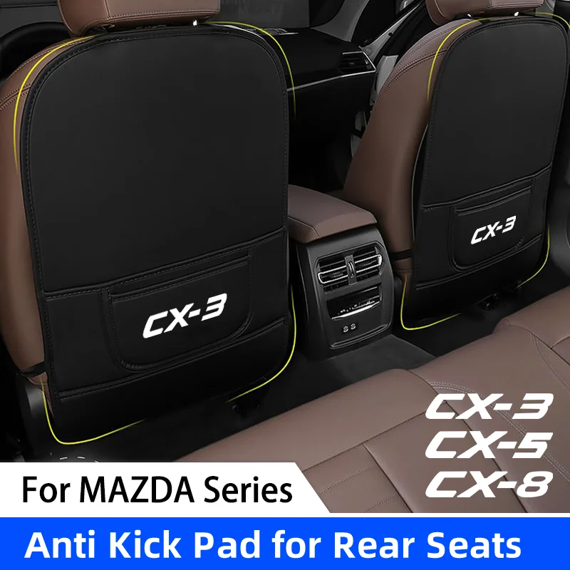 

Universal Car Backseat Protector Pad for Mazda 3 CX5 CX3 CX8 6 GH MX5 Seat Back Storage Organizer Anti-Kick Mat Anti-Dirty Cover