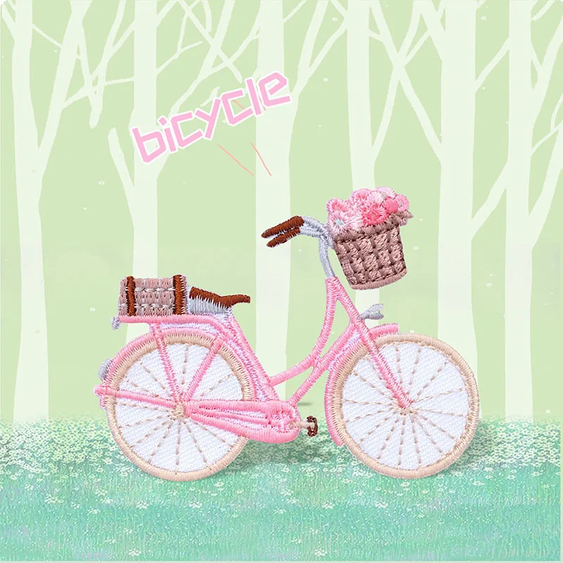 One Piece Cartoon Fahrrad-Stickerei-Patch, niedlich, selbstklebend, für Hüte, Handyhüllen, Kleidung, Taschen