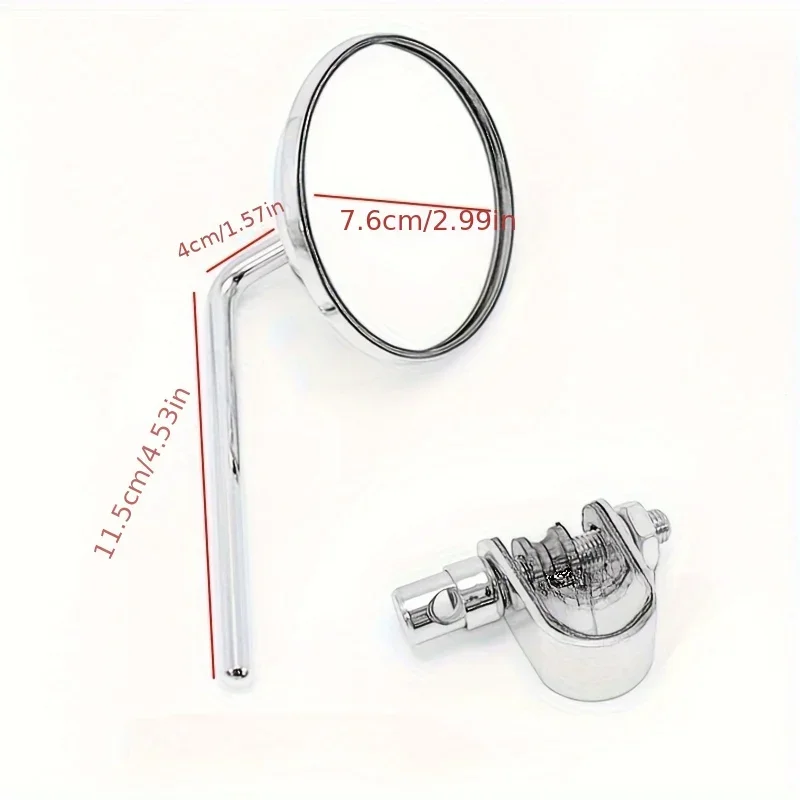 

Small Round Rear View Mirrors for Motorcycles - 22-25mm Universal - Adjustable - Durable Construction