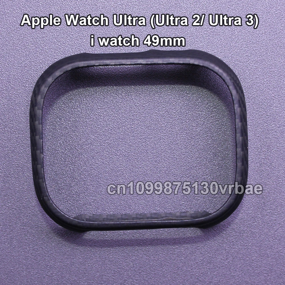 Genuine Carbon Fiber ShockProof Slim Case Bumper For Apple Watch S8 S9 Ultra 2 49mm Ultra3 49MM 2025 Watch Cover