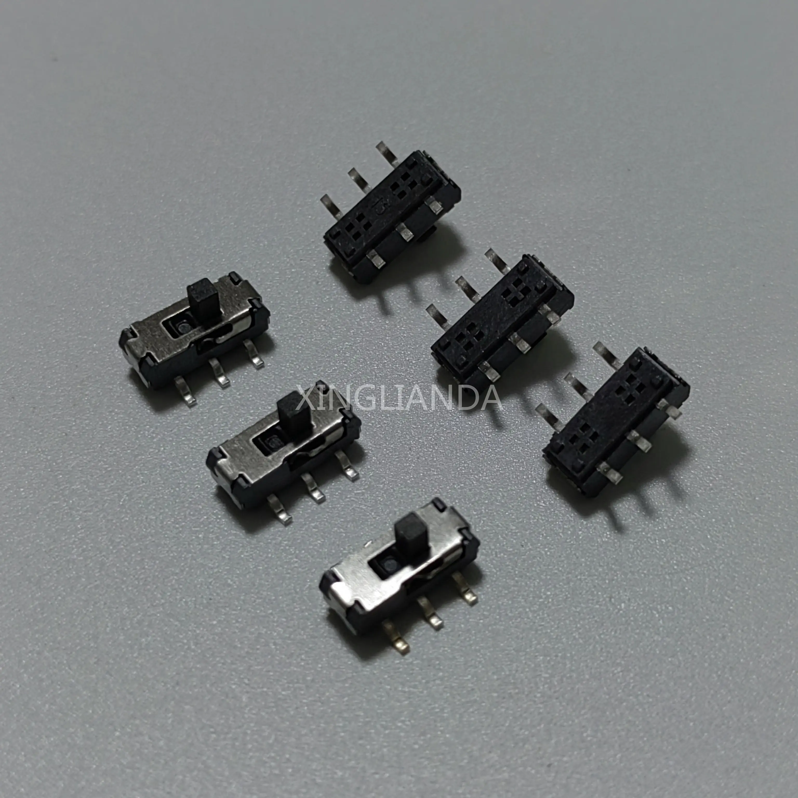 100PCS MSS-22D18 Mini Miniature SMD TOP Slide Switch 2P2T 6Pin Handle High 2MM For DVD Switches