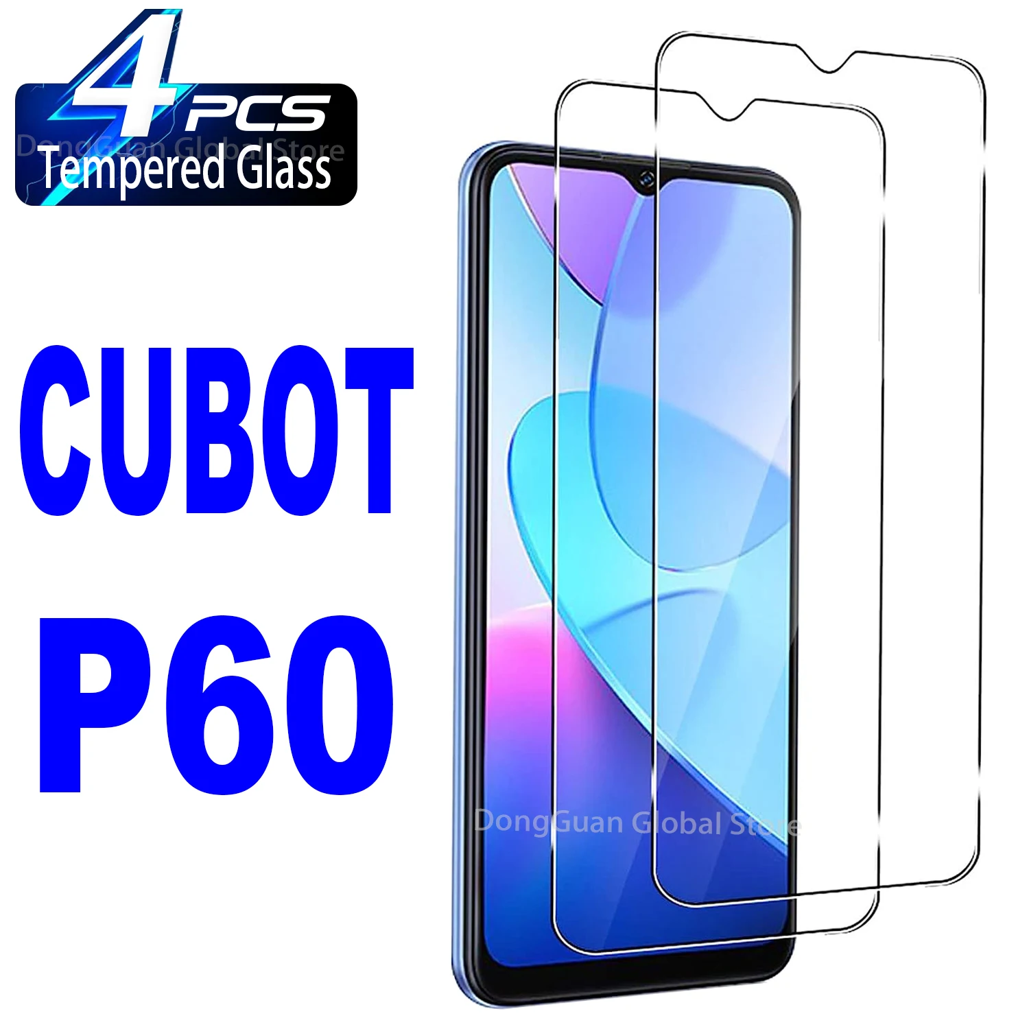 

For Cubot P60 Tempered Glass Screen Protector Glass Film