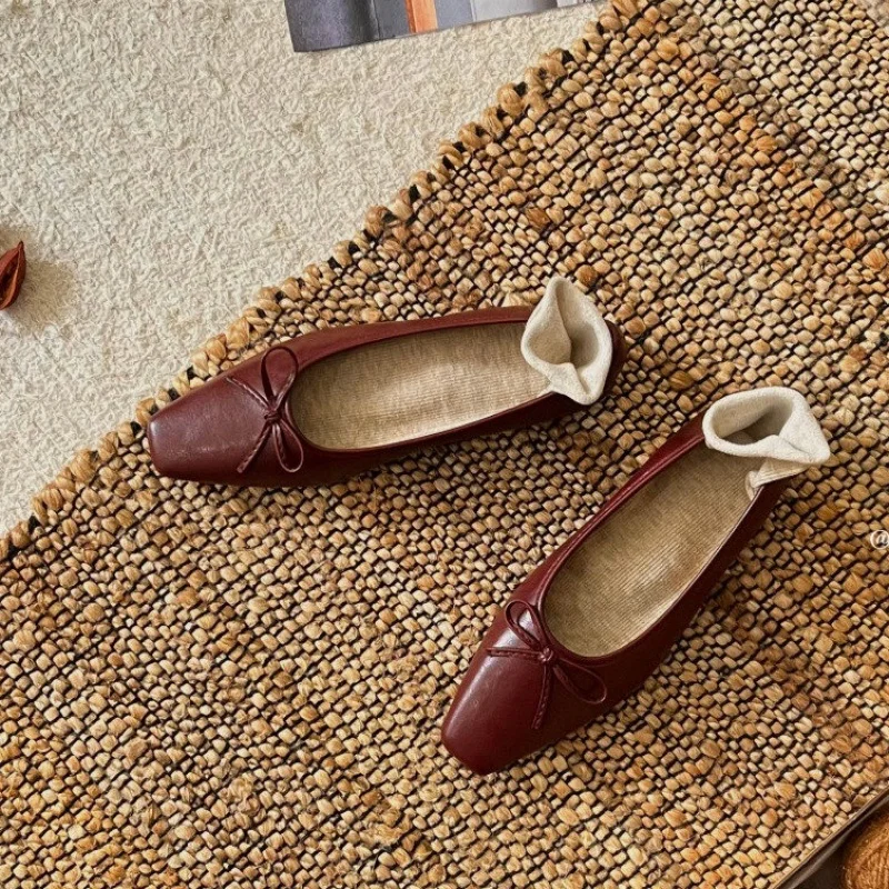 Bailamos Brand Split Toe Women Flat Shoes Women Casual Loafer Soft Moccasin Fashion Tabi Ninja Mary Jane single shoes Female Muj