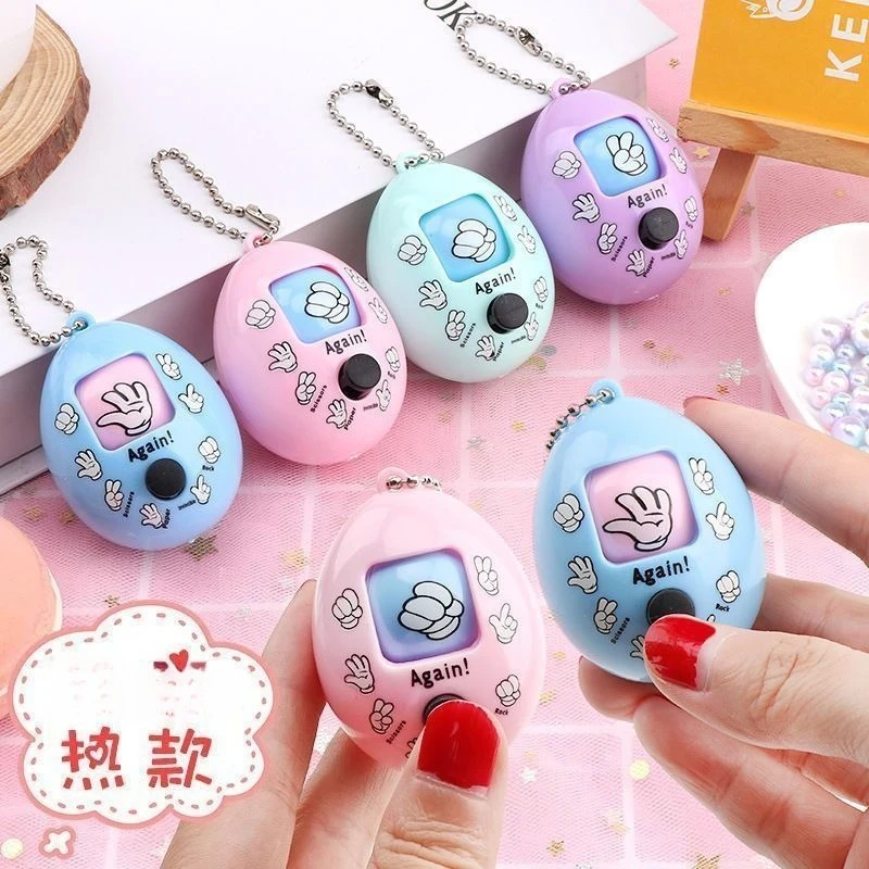 

2026 Rock-Paper Scissors Game Egg Friend Interactive Small Toy Stress Relief Boring Entertainment Birthday Gift Keychain