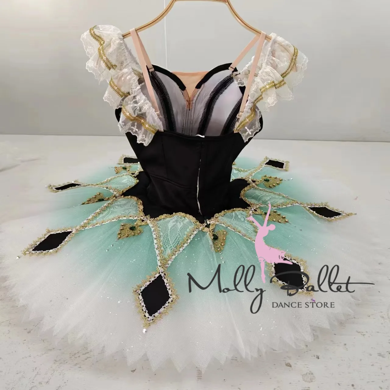 Professional high-end customized million clown repertoire black and purple ballet clown TUTU professional children and adults