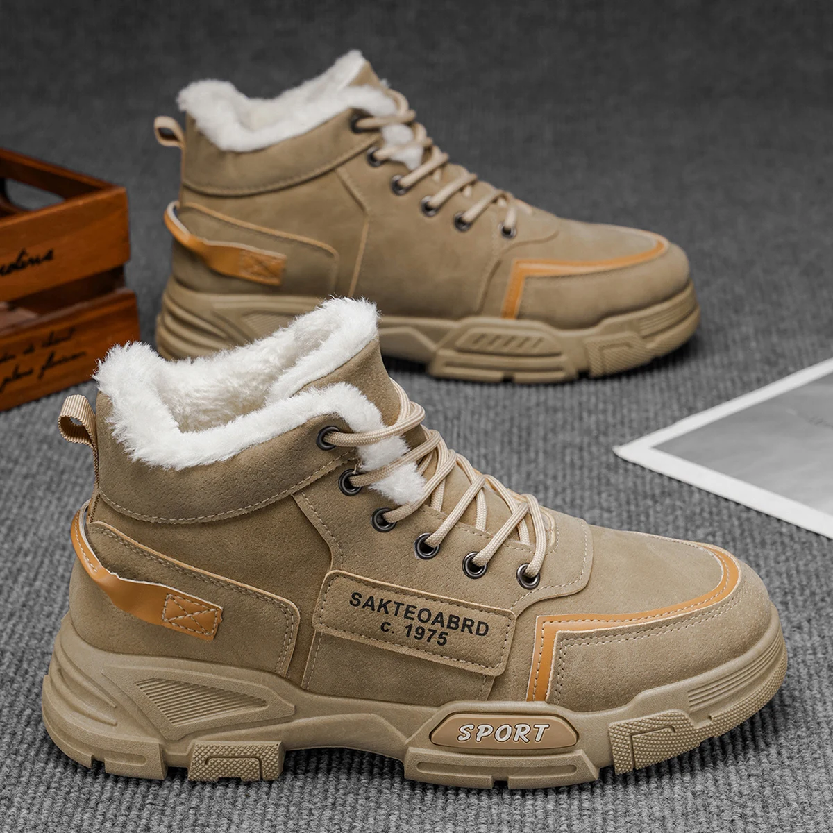 

2025 new style men's casual fashion warm snow boots, low temperature resistant, autumn and winter style