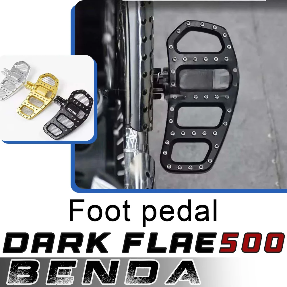 

Motorcycle modification enlargement and widening front footpeg accessories for Benda Dark Flag 500