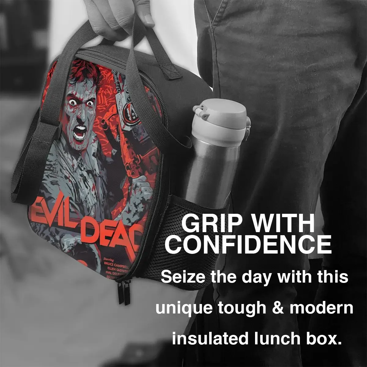 Evil Dead Resuable Lunch Boxes for Women Multifunction Supernatural Horror Movie Thermal Cooler Food Insulated Lunch Bag School