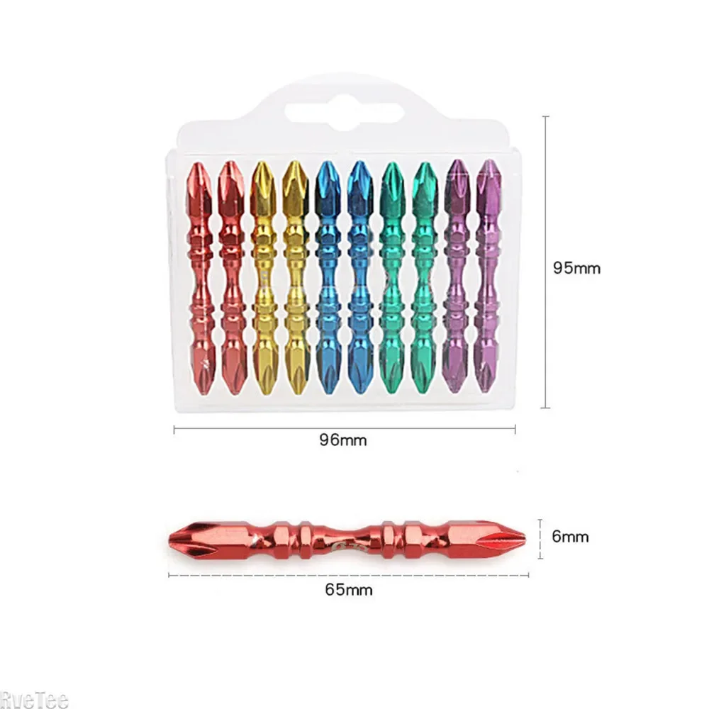 10PCS Alloy Steel Screwdriver Head Tool Bits for Strong Magnet Precision Multifunctional Professional Work Tools Screwdriver