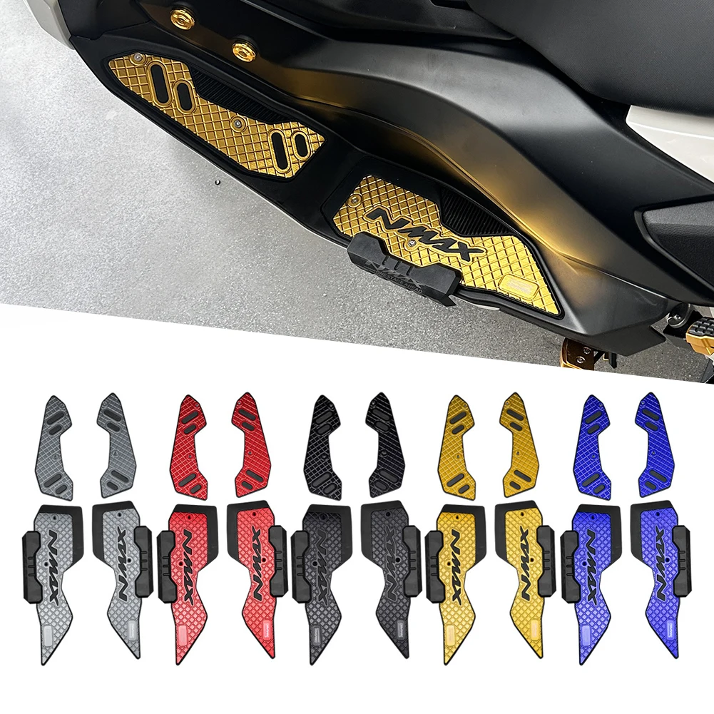 Reposapiés de Aluminio CNC para Motocicleta, para Yamaha NMAX 125 150 155 Standard V3 155 Turbo Techmax V3 2025-2026