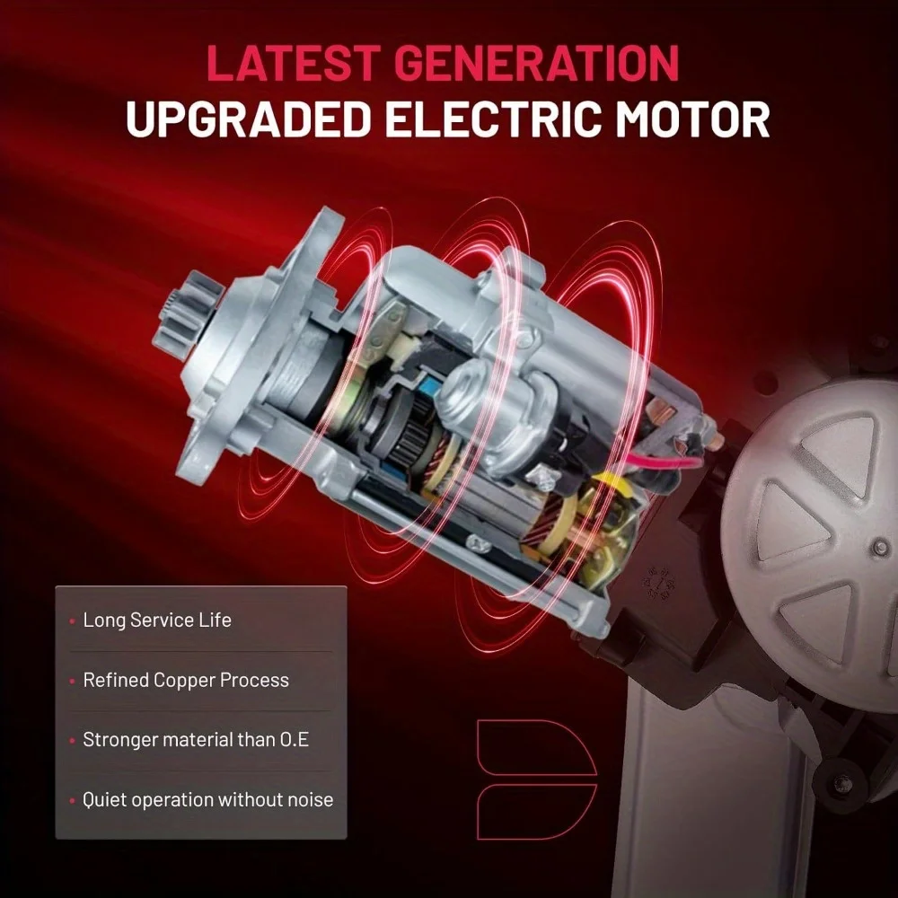 751-966 منظم نوافذ الطاقة مع محرك أمامي يسار لـ 2010 2011 2012 2013 2014 2015 كاديلاك SRX, 2011 Saab 9-4X