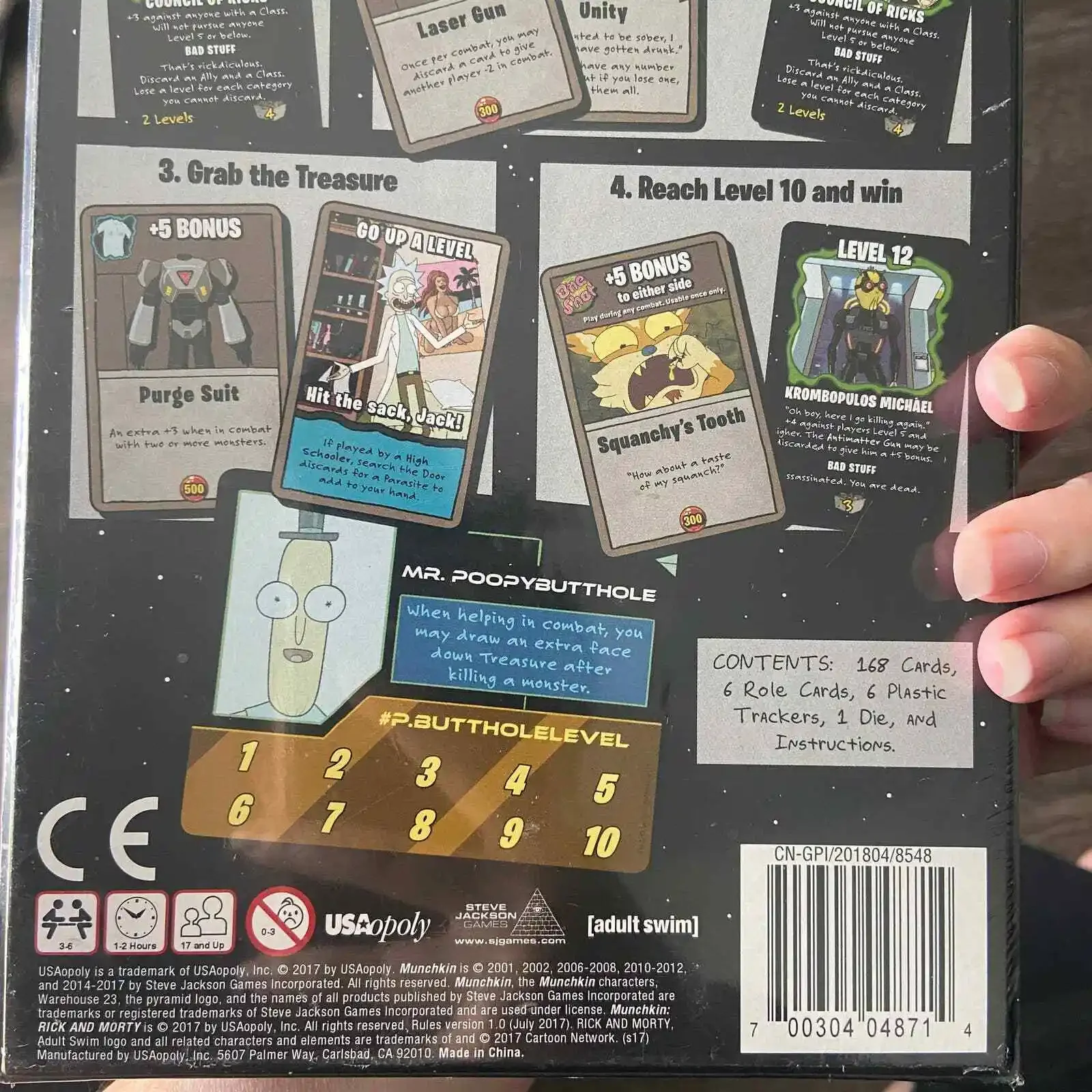 MUNCHKIN Rick And Morty Adult Swim Officially Licensed Card Board Game