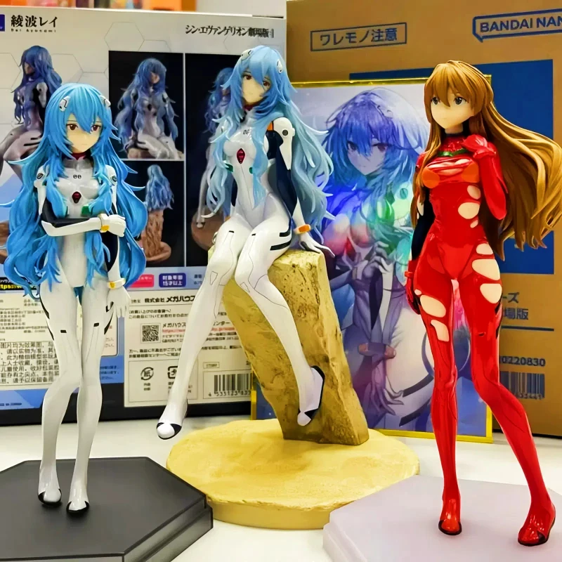 

Genuine Eva Yanami Rei New Century Gospel Warrior Figure Flying Swallow 2d Model Mech Desktop Ornament Doll Toy Birthday Gifts