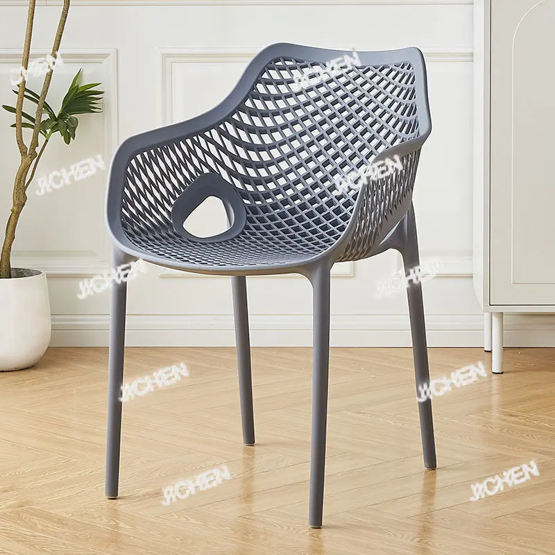 

HQC Outdoor Plastic Dining Chairs Nordic Modern Design Dining Chairs Kitchen Bedroom Sillas De Comedor Chaises Kitchen Furniture