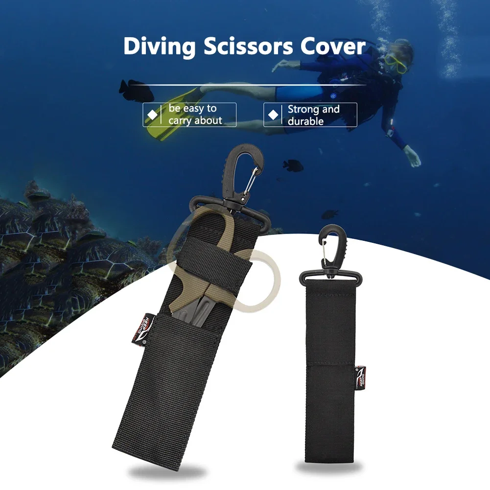 

Scuba Diving Scissors Protection Cover Bags Nylon Shears Sheath Underwater Case Swimming Snorkel Fins Equipment