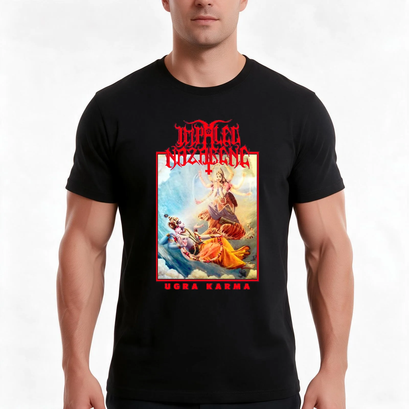 Impaled Nazarene - Ugra Karma Classic Old School Finnish Black Metal Classic T-Shirt, Summer Casual Cotton Tee, Unisex Men Women