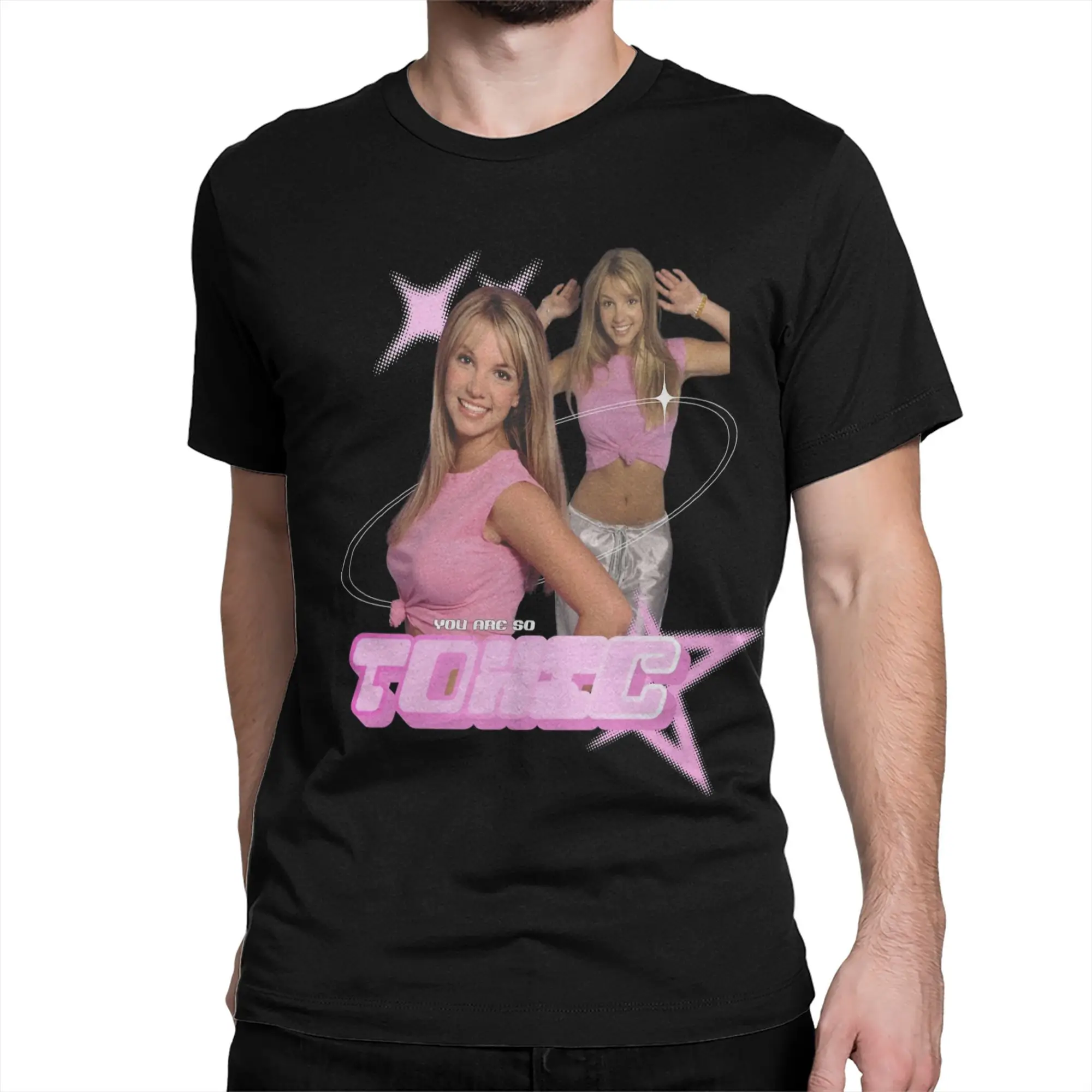 Britneys Spear Cotton T Shirt For Male Summer  Vintage T-Shirts Crew Neck Trending Tee Shirt Oversize Design Tops